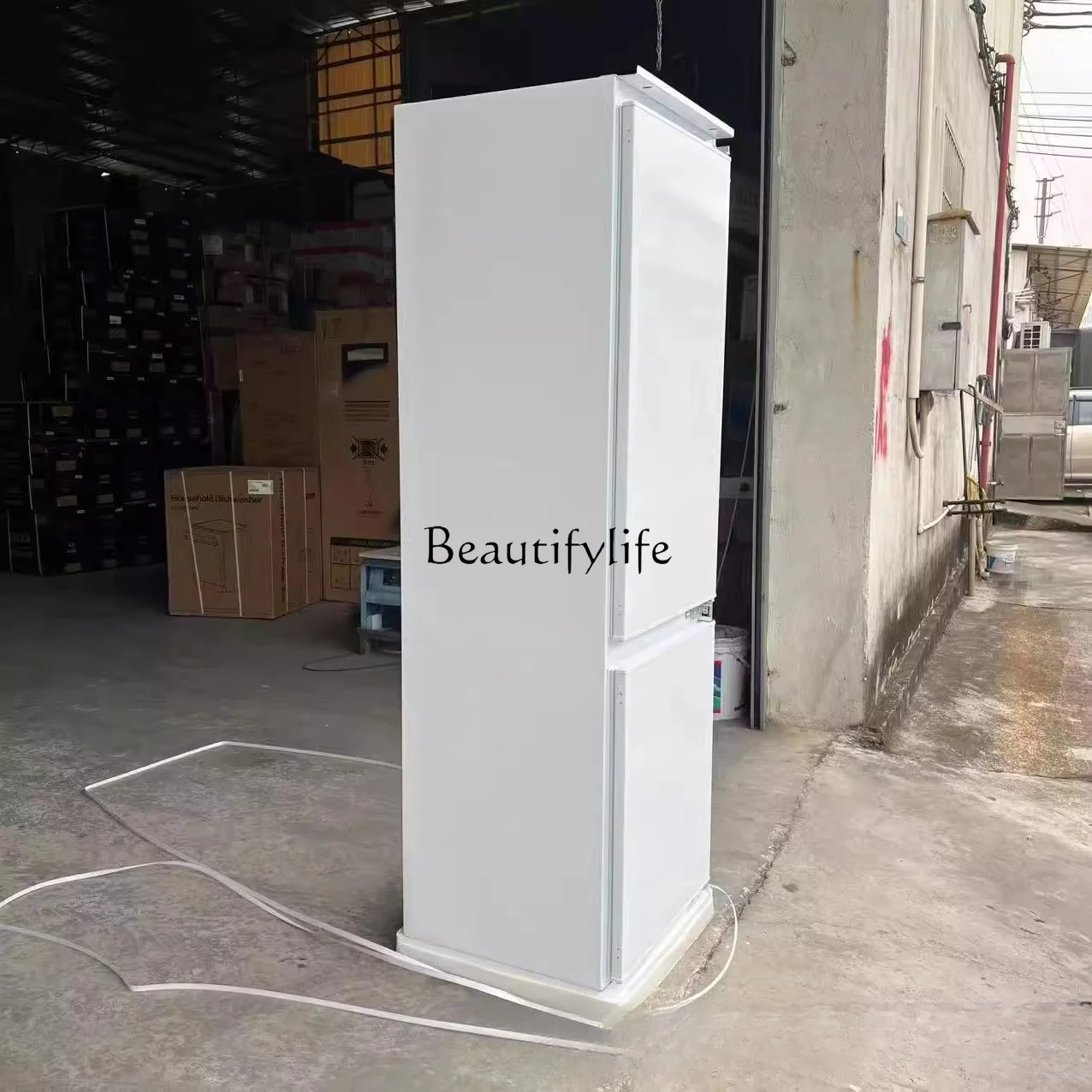 

yj5 Foreign trade embedded double door refrigerator household refrigerator bulit-in refrigerator two doors