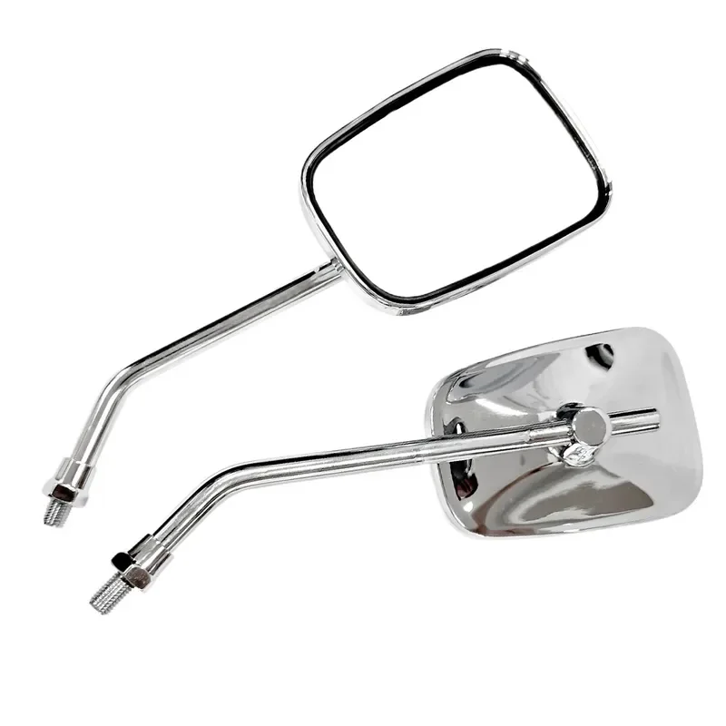 Universal 10mm Rearview Mirror Electroplated Side View Glass Compatible with Jialing Prince 150 Motorcycle Accessories