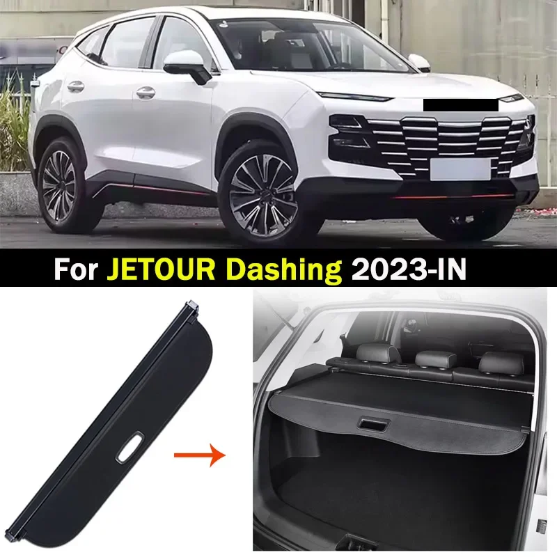 Car Rear Trunk Cargo Cover For JETOUR Dashing 2023 2024 2025-IN Luggage Tray Storage Security Shade Shield Curtain Mat Partition