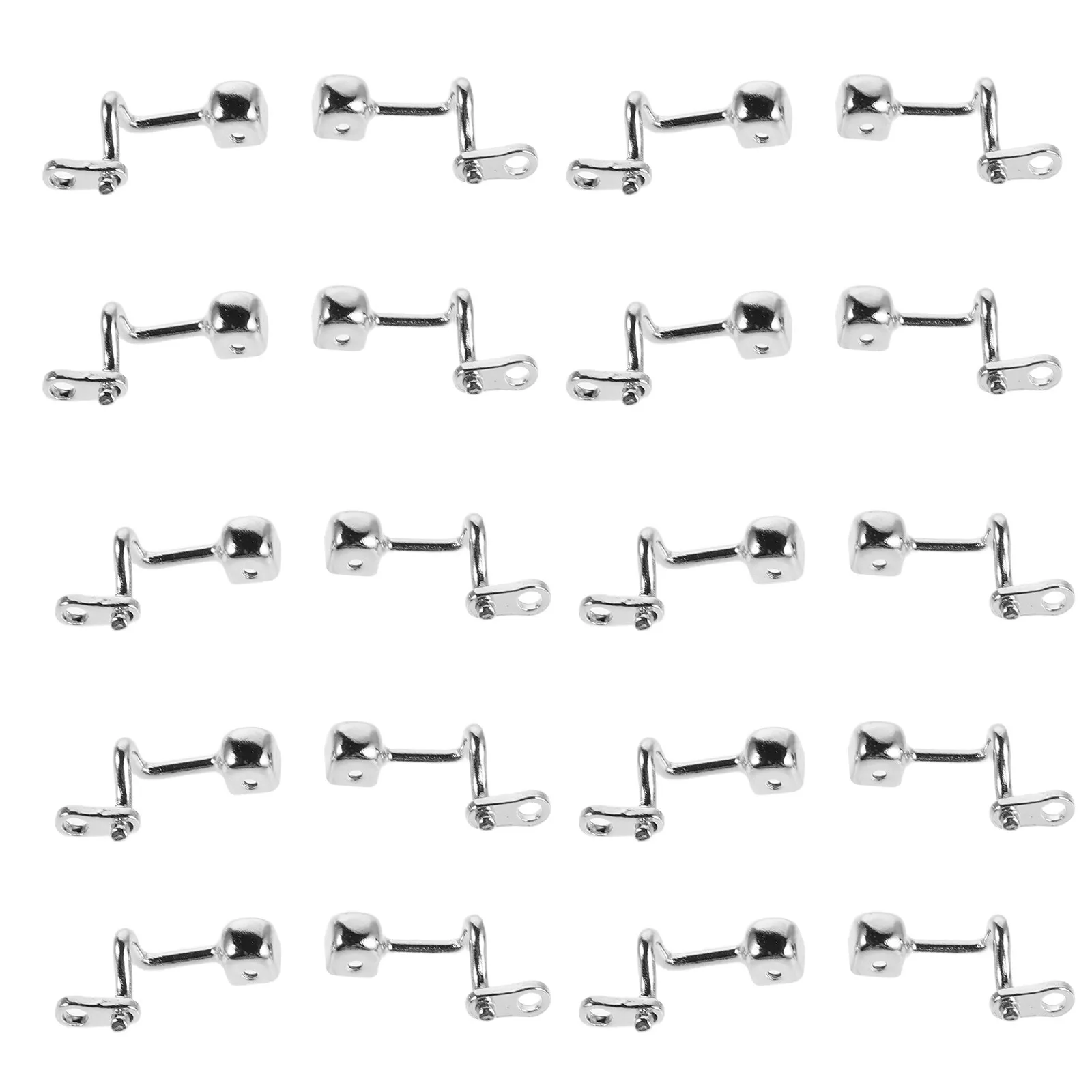 10Pairs Copper Metal Glasses Nose Pad Replacement Arms Screw in Eyeglasses Nose Bridge Supports Stable Comfortable Reading