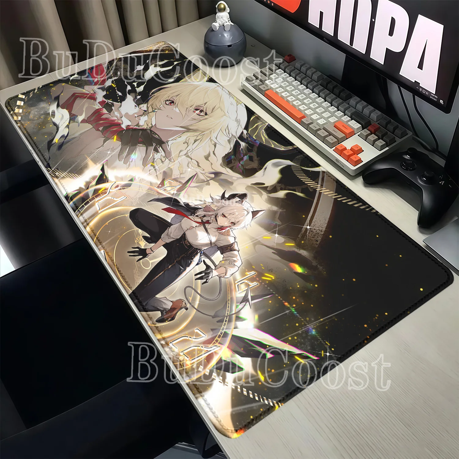 Large Mousepad Zani Wuthering Waves WuWa PC Gaming Keyboard Anti-slip Rubber Desk Mat HD Printing ESports XXL Anime Girl Carpet
