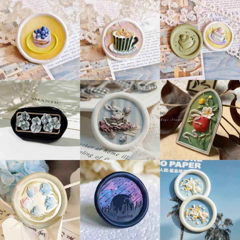 

Lacquer stamp stamp head cute cartoon special-shaped multi-layer relief brass head wedding invitation envelope seal carved stamp