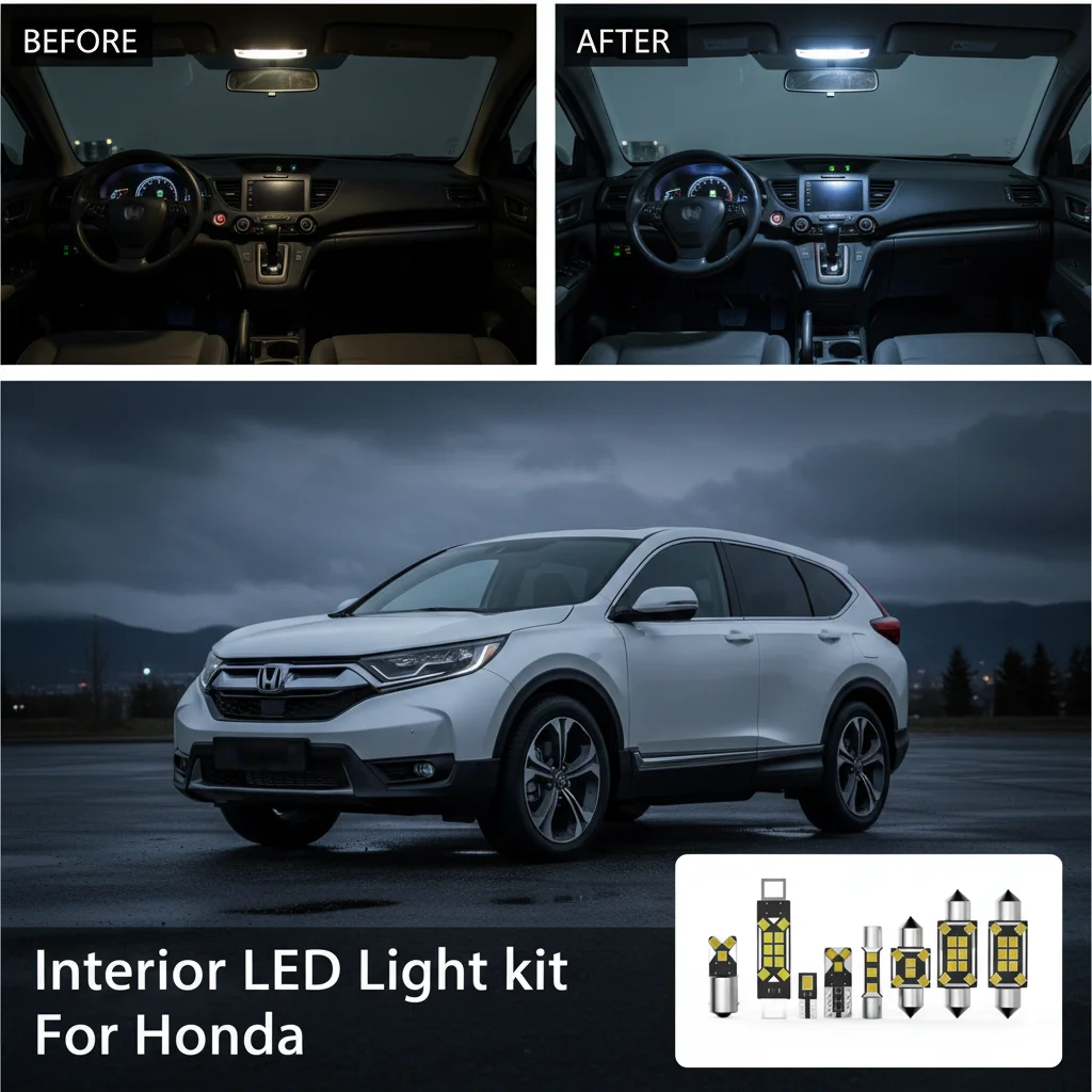 Car Interior Light LED For Honda CRV CR-V SUV I/RD II III IV 1995 1998 1999 2000 2001 2002 2004 2006 2011 2023 Canbus