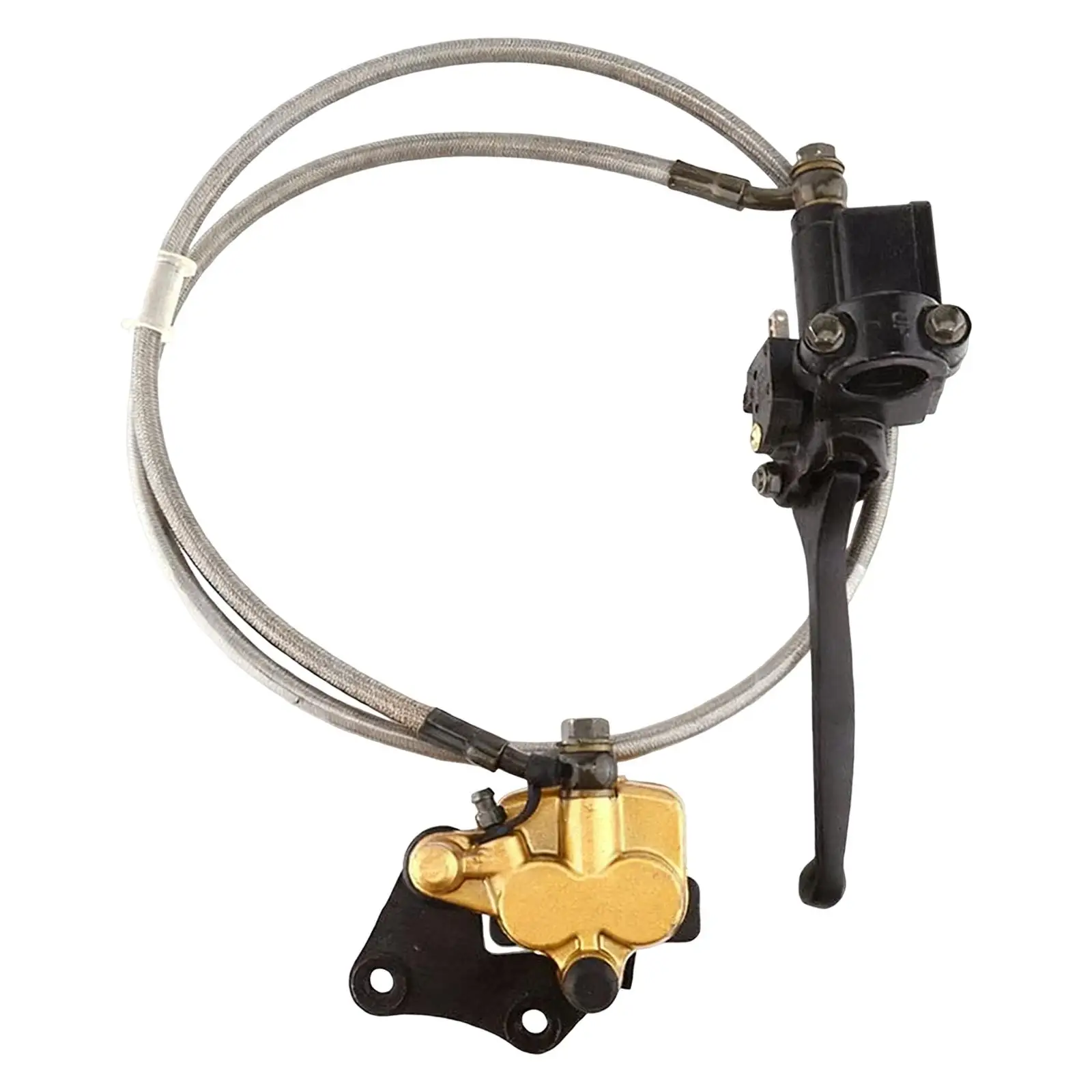 Front Brake Assembly Caliper Master Cylinder Sturdy High Performance Brake Accessories Replacement for 110 -125cc Pit Dirt Bikes