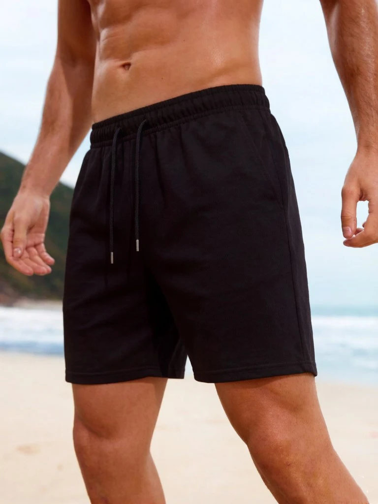 

Летние мужские брюки оверсайз на шнурке, классические универсальные однотонные шорты, модные спортивные шорты для фитнеса, свободные джоггеры унисекс