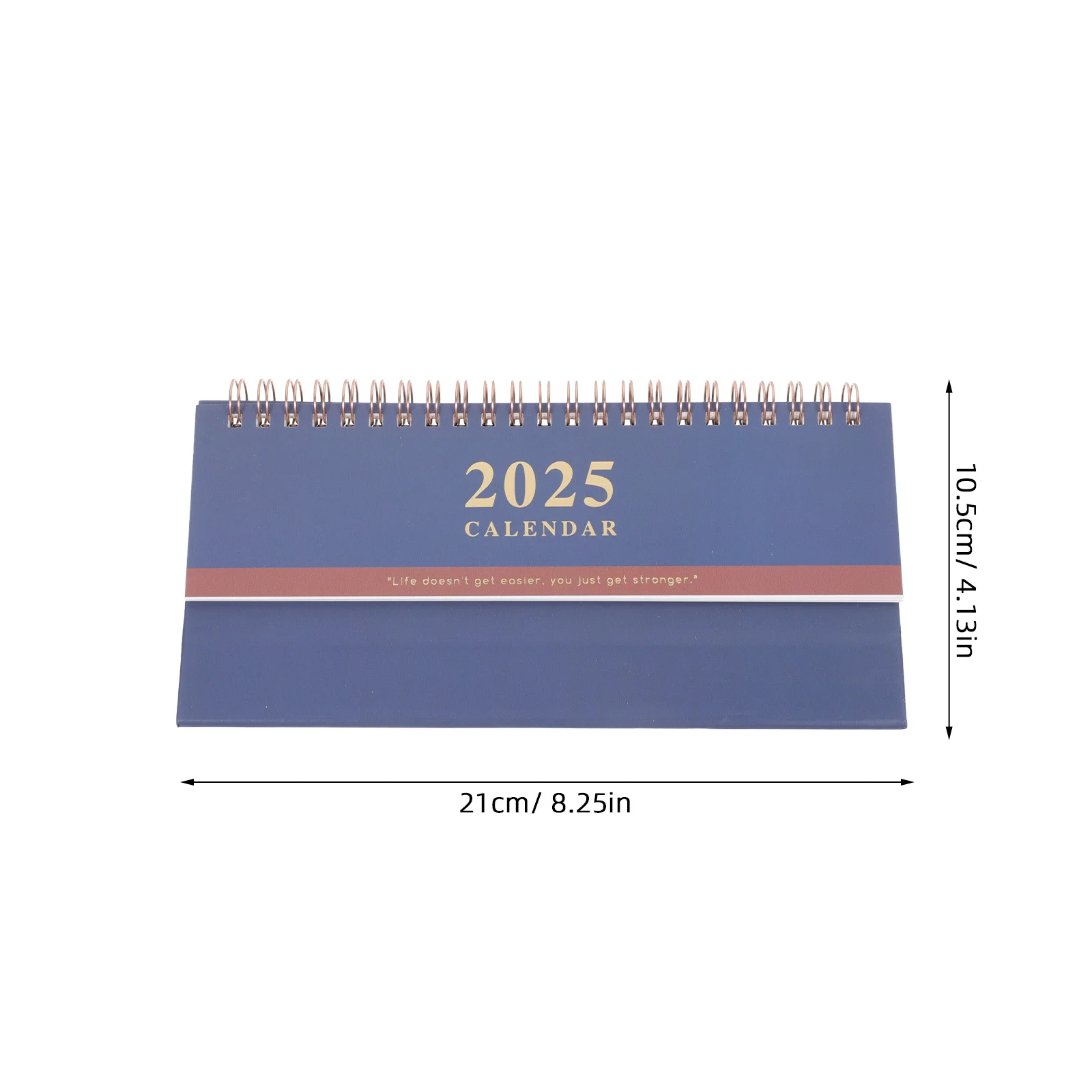 Elegante calendario da tavolo lungo, design a spirale, in piedi, per aula, ufficio, casa, pianificatore decorativo, piccolo organizzatore mensile da tavolo