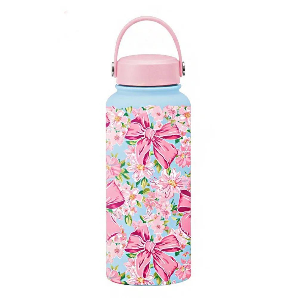 

INS Insulated Water Bottle Portable 1L Outdoor Insulated Mug Stainless Steel Leak-proof Thermal Water Bottle Kitchenware