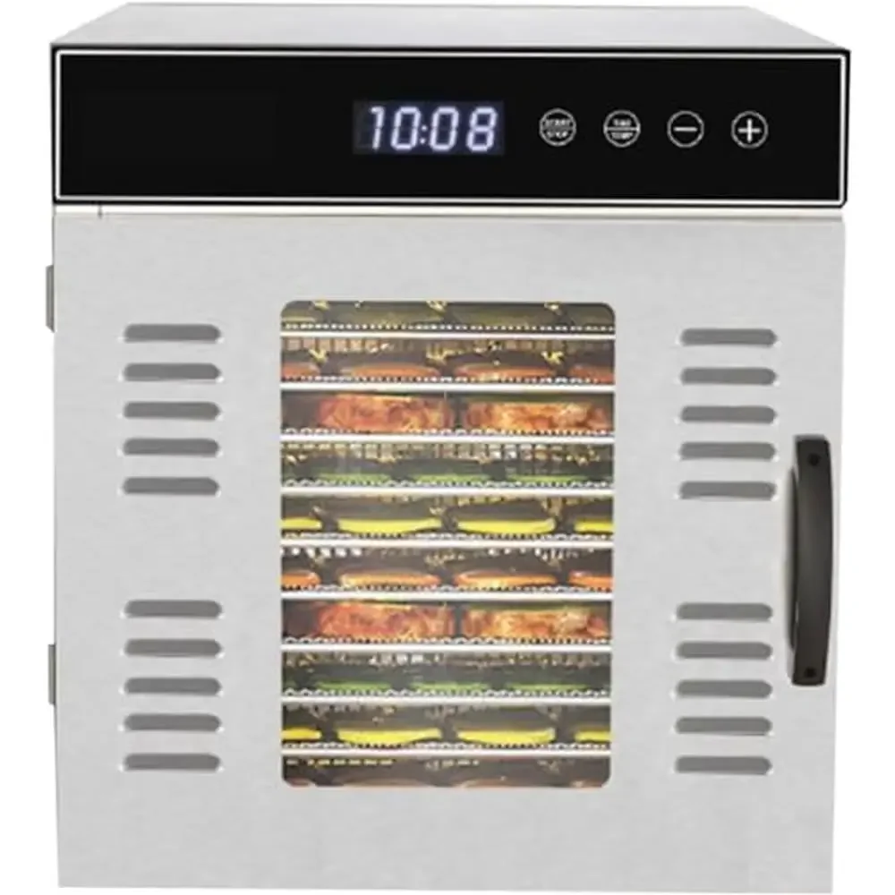

14 Tray Stainless Steel Commercial Food Dehydrator Digital Timer Air Circulation Technology
