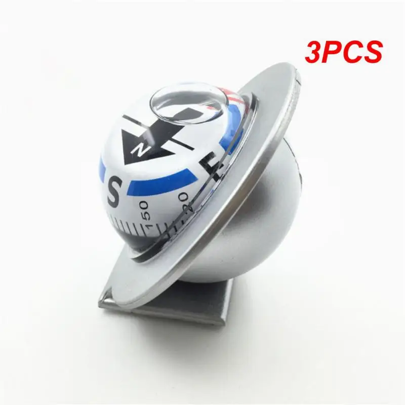 3PCS Guide Lc600 Car Decoration Sphere Automotive Compass Gift Tool Emergency Tour Outdoors Large White Ball