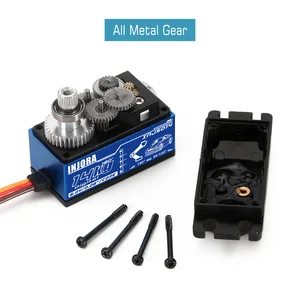 Injora metal dişli 14kg ınjs014 a dijital düşük profilli servo 1/10 rc on-road touring drift araba tamiya kyosho helikopter modeli 8 en çok satan, dişli kyosho-no. 3