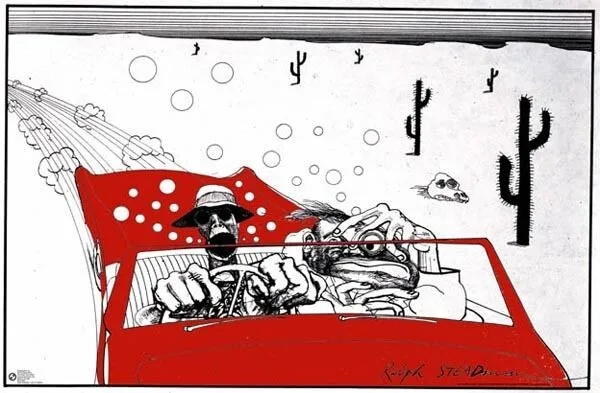 Curse Of Lono Poster Het geheim van dromen, angst en walging Hunter S Thompson door Ralph Steadman Wall Art Rome Decoration
