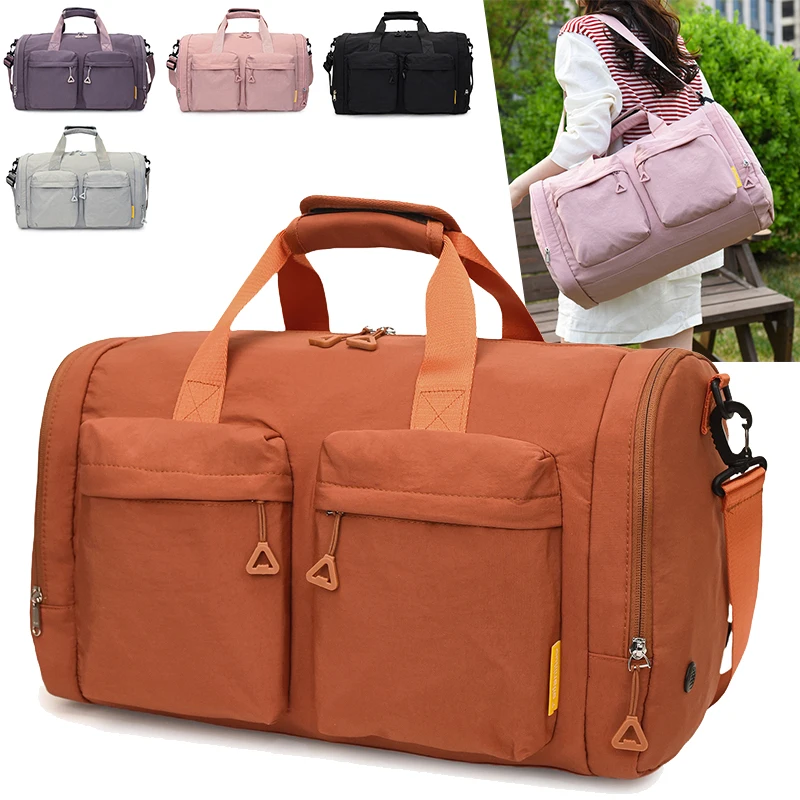 Sports Gym Fitness Handbags Folding Shoes Pack Business Trip College Training Duffle Outdoor Hiking Camping Travel Crossbody Bag