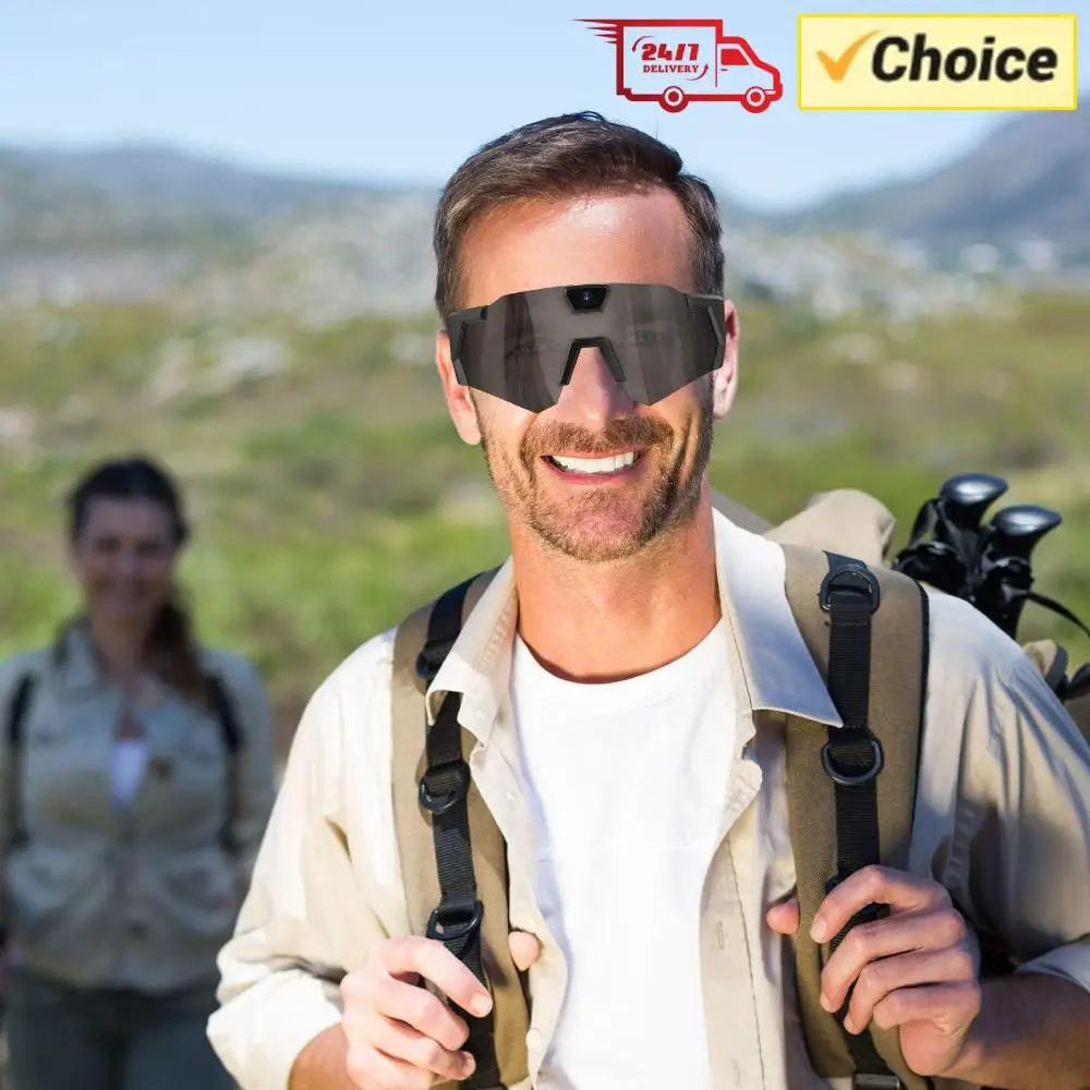 

Солнцезащитные очки для велоспорта с HD-камерой 1080P, 64 ГБ ПЗУ, очки для видеозаписи, подходят для мужчин и женщин