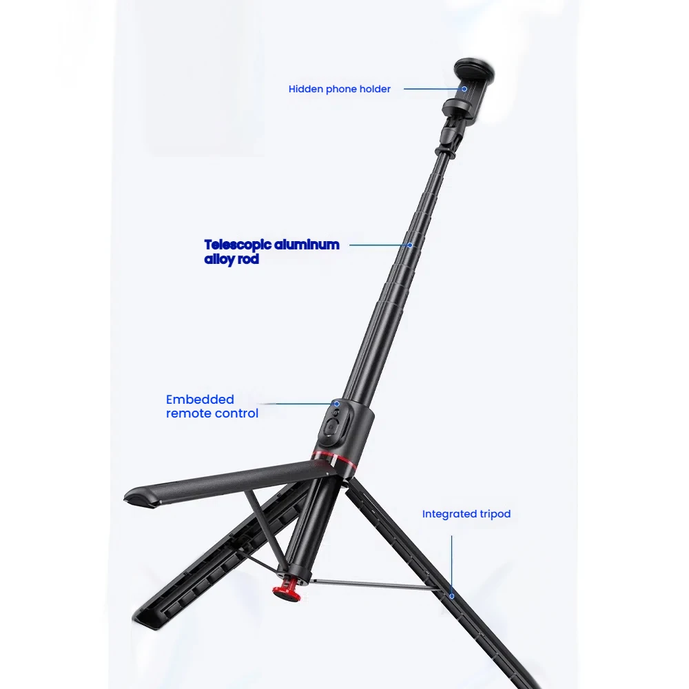 Live Streaming Bracket Phone Holder Photography Automatic Pop-up Magnetic Remote Control Tripod Selfie Stick Stand Accessories