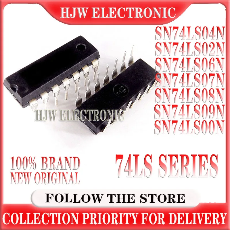 10pcs Sn74ls04n 74ls04n 74ls04 Hd74ls04p Sn74ls00n Sn74ls02n Sn74ls06n Sn74ls07n Sn74ls08n Sn74ls09n Sn74ls05n Dip-14