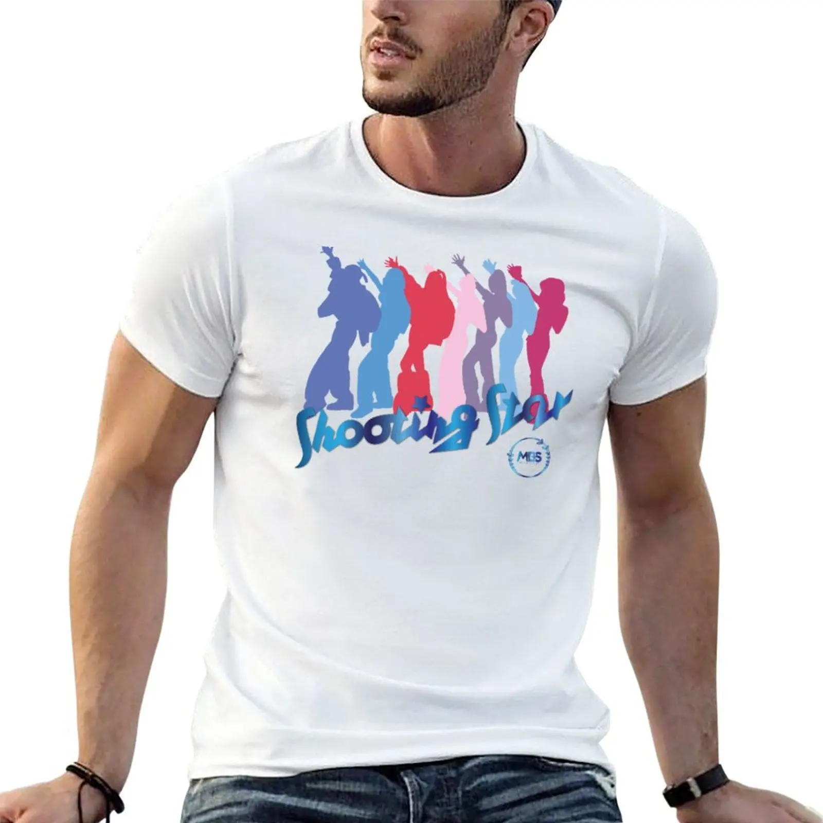 Camiseta estrella hombre diseño hombre silueta tiro para baile t para camisas camisas de algodón XG
