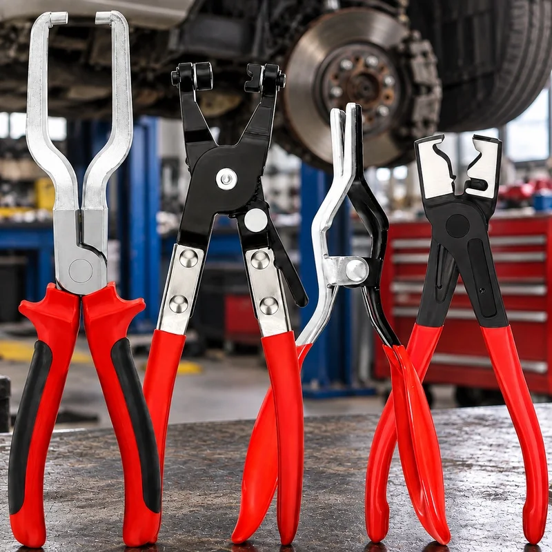 Heavy-Duty Fuel Line Disconnect and Hose Clamp Pliers for Automotive Maintenance Toolkit