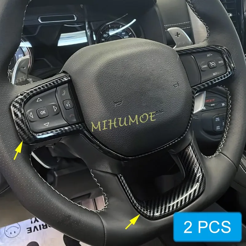 

Внутренняя накладка на руль из углеродного волокна, стильные аксессуары для Ram 1500 2024 2023 2022 2021 2020 2019 годов