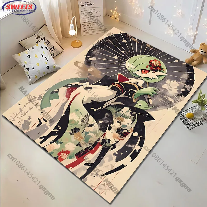 

Бестселлер! Ковер с принтом Pokemon Gardevoir, коврик для гостиной, спальни, декоративный коврик для входной двери, праздничные подарки для детей и взрослых