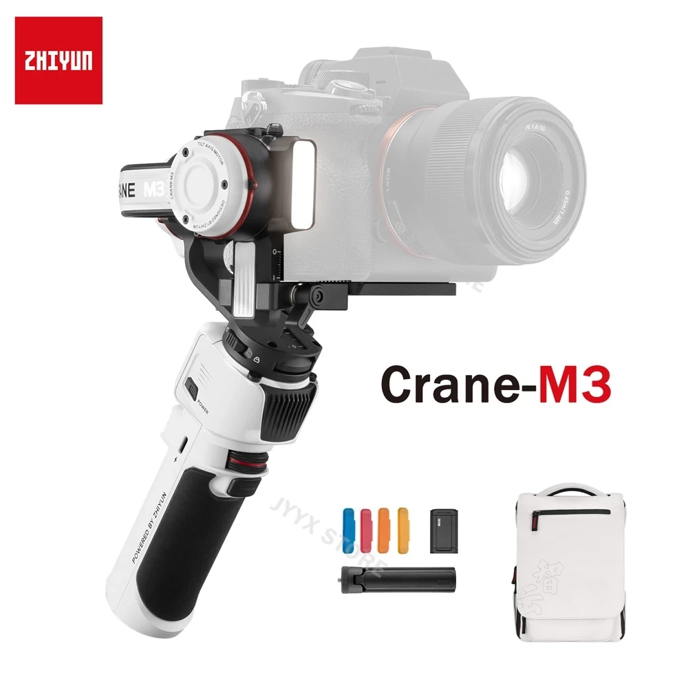 NEW ZHIYUN Official Crane M3 Gimbal for Mirrorless Cameras Smartphone Action Cam Handheld Stabilizer for Camera iPhone 13