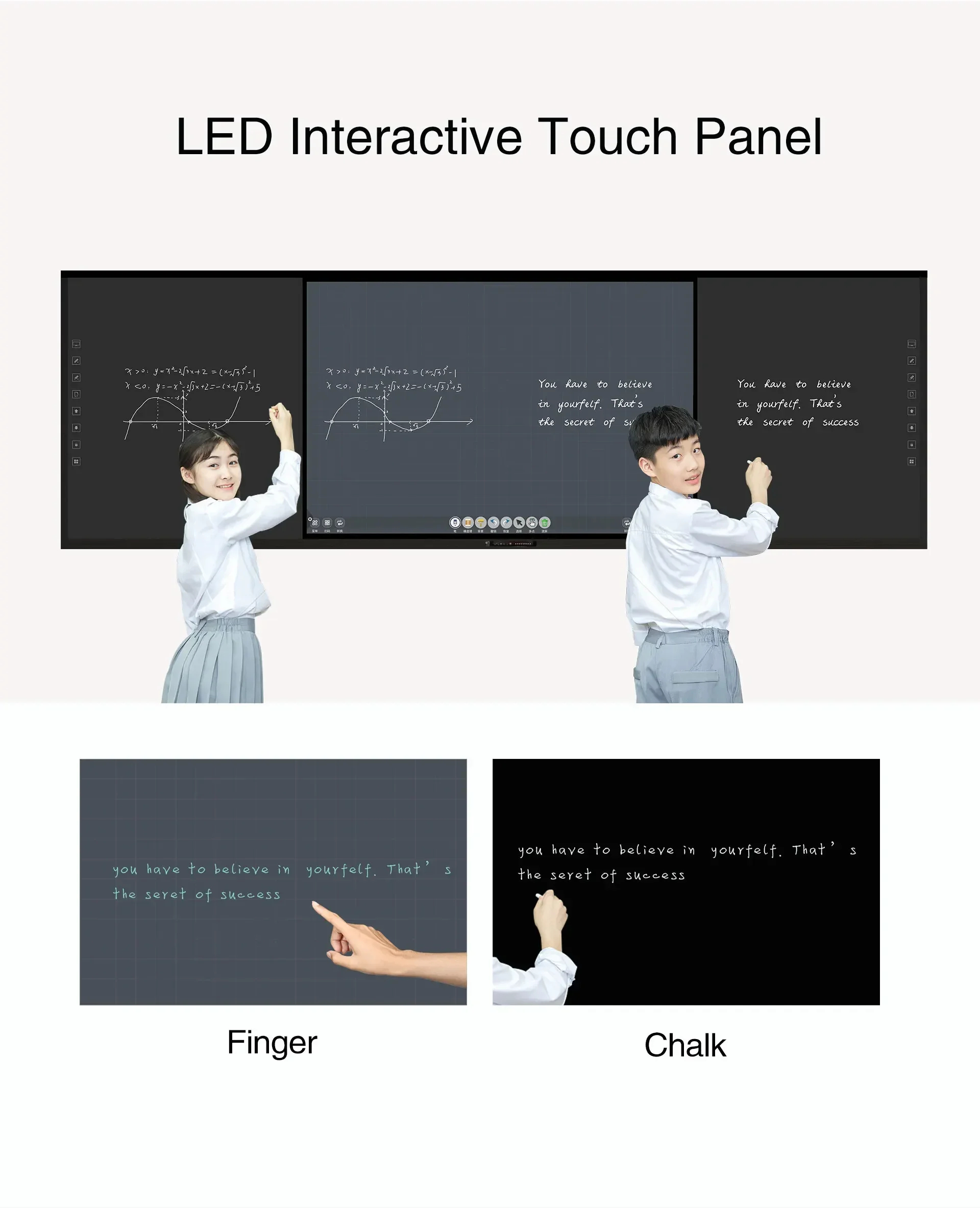 2020 New Generation Recordable Digital Whiteboard led Interactive School Smart Board For School Teaching blackboard Display