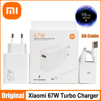 Original Xiaomi 67W Charger Turbo Fast Charge EU Adapter 6A Usb Type C Cable For Redmi Note Pro Mi 13 Lite K60 K60E K50 CIVI 3 2