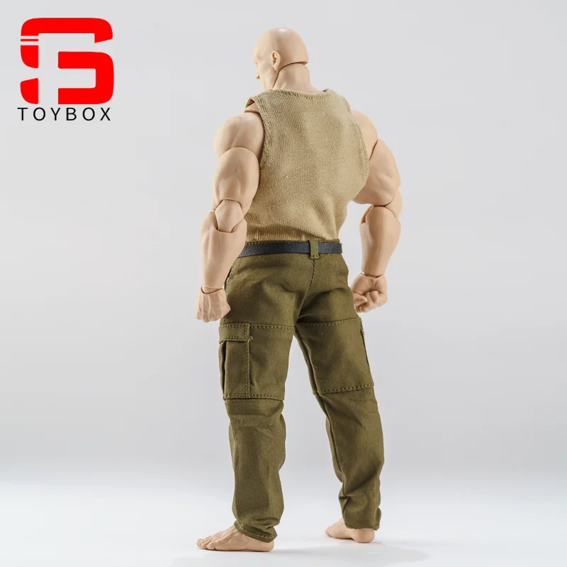 1/12 skala Enge Weste Arbeit hosen Kleidung Zubehör Modell Für 6'' Starke Muskel Männliche Soldat Action Figur Körper Puppen