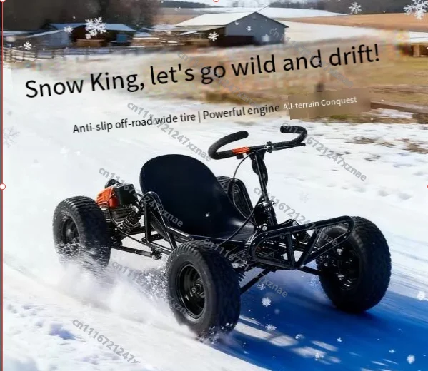For Adults Kids Adjustable Speed Parent Child Ride On，Electric Drift Go Kart 500W Motor 24V 36V 48V 4 Wheel Off Road Beach Buggy