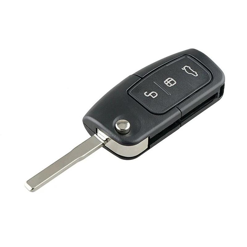 Car Flip Key Case For Ford Fiesta Focus Mondeo Kuga 3 Button Remote Fob Shell