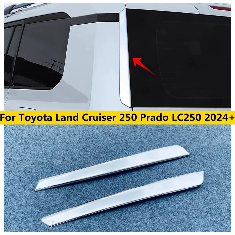 

Rear Window Side Spoiler Wing Lip Decoral Strips Cover Trim Car Accessories For Toyota Land Cruiser 250 Prado LC250 2024 2025