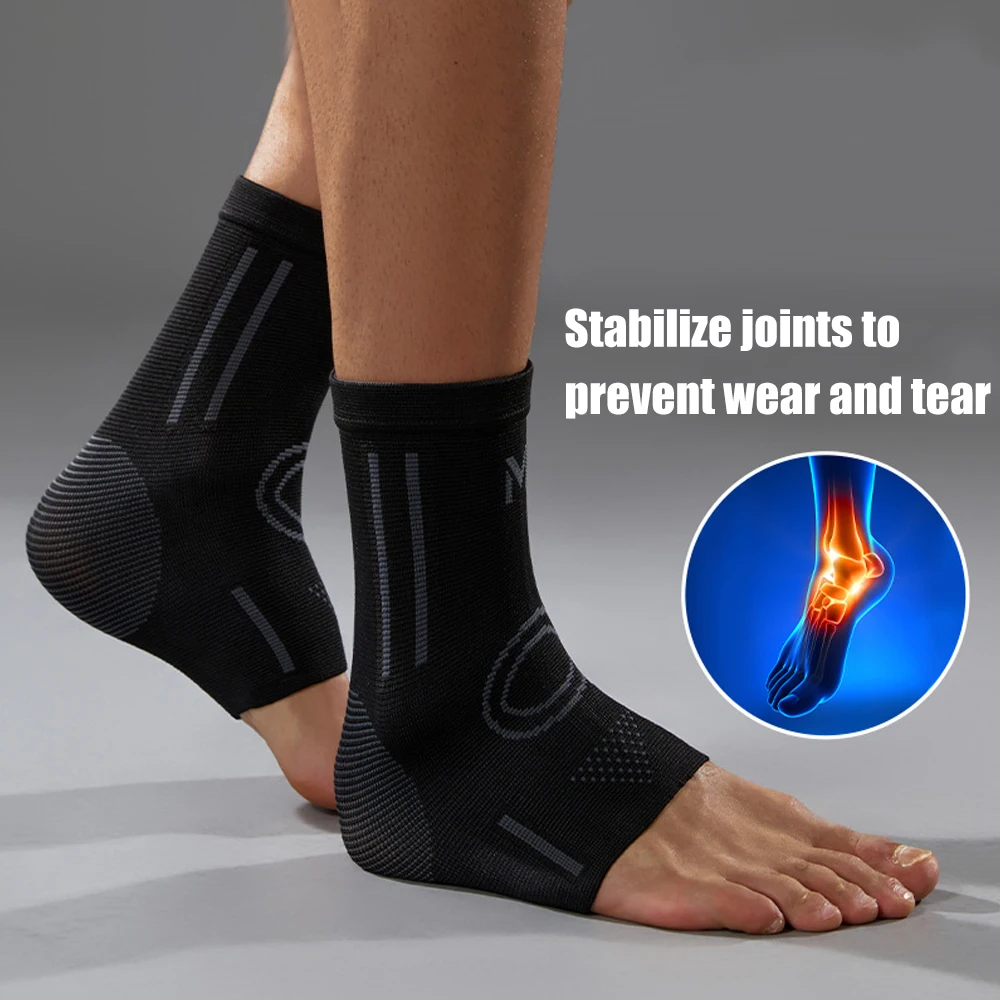 1pcs  Sport  Stretch Ankle Support Sleeve, Ankle Pain Relief Support for Men and Women, Ideal for Sprains, Strains