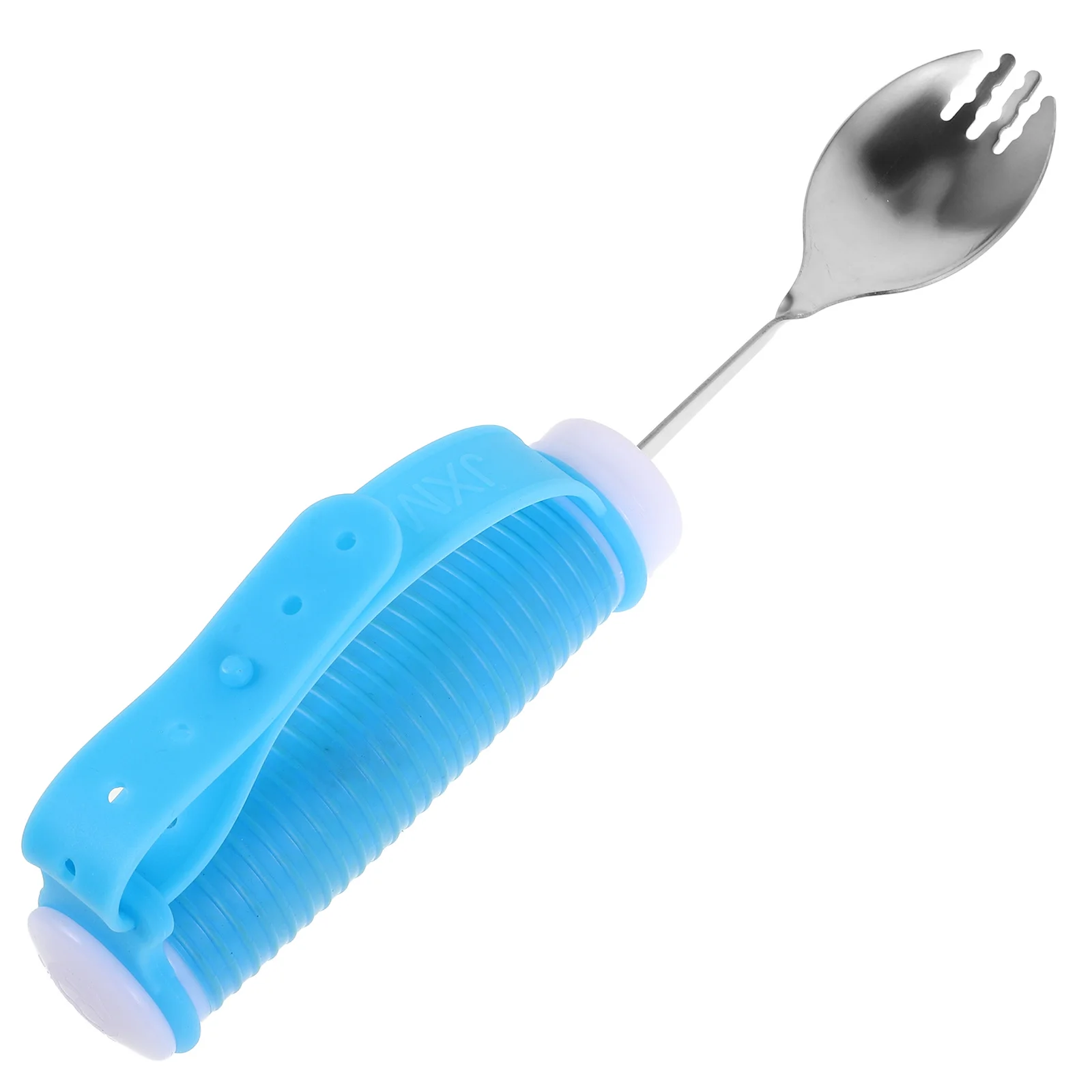 

Adaptive Fork Spoon 2 in 1 Eating Aid for Elderly Handicapped Reusable Anti Shake Stable Grip Stainless Steel PP Tpe Multiscene