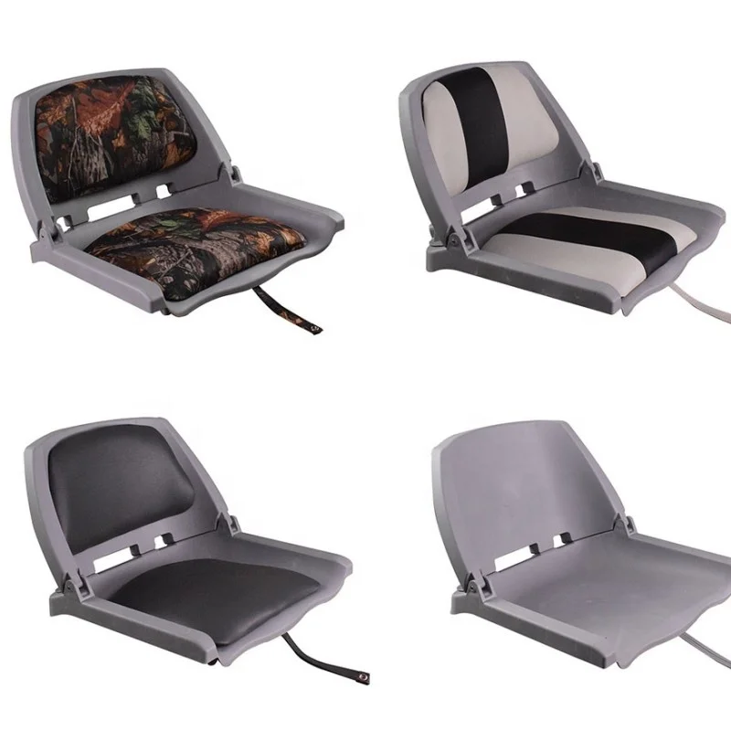 

Marine Folding Low Back Moulded Cushion Padded Plastic Fishing Boat Seats