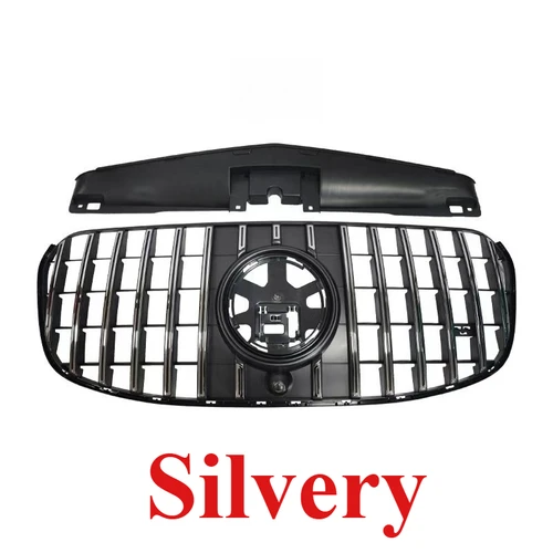 Imagen 2 del producto Rejillas de carreras para Mercedes Benz GLS X167 2024-2025 GLS400 GLS450 GLS580, estilo GT, rejilla de malla para parachoques delantero, cubierta protectora, embellecedor