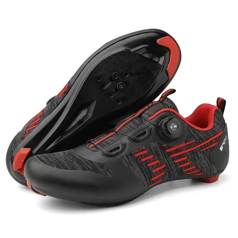 

Летняя дышащая обувь для горного и дорожного велосипеда, велосипедная обувь с вращающейся кнопкой, скоростные кроссовки, нескользящая обувь для горного велосипеда