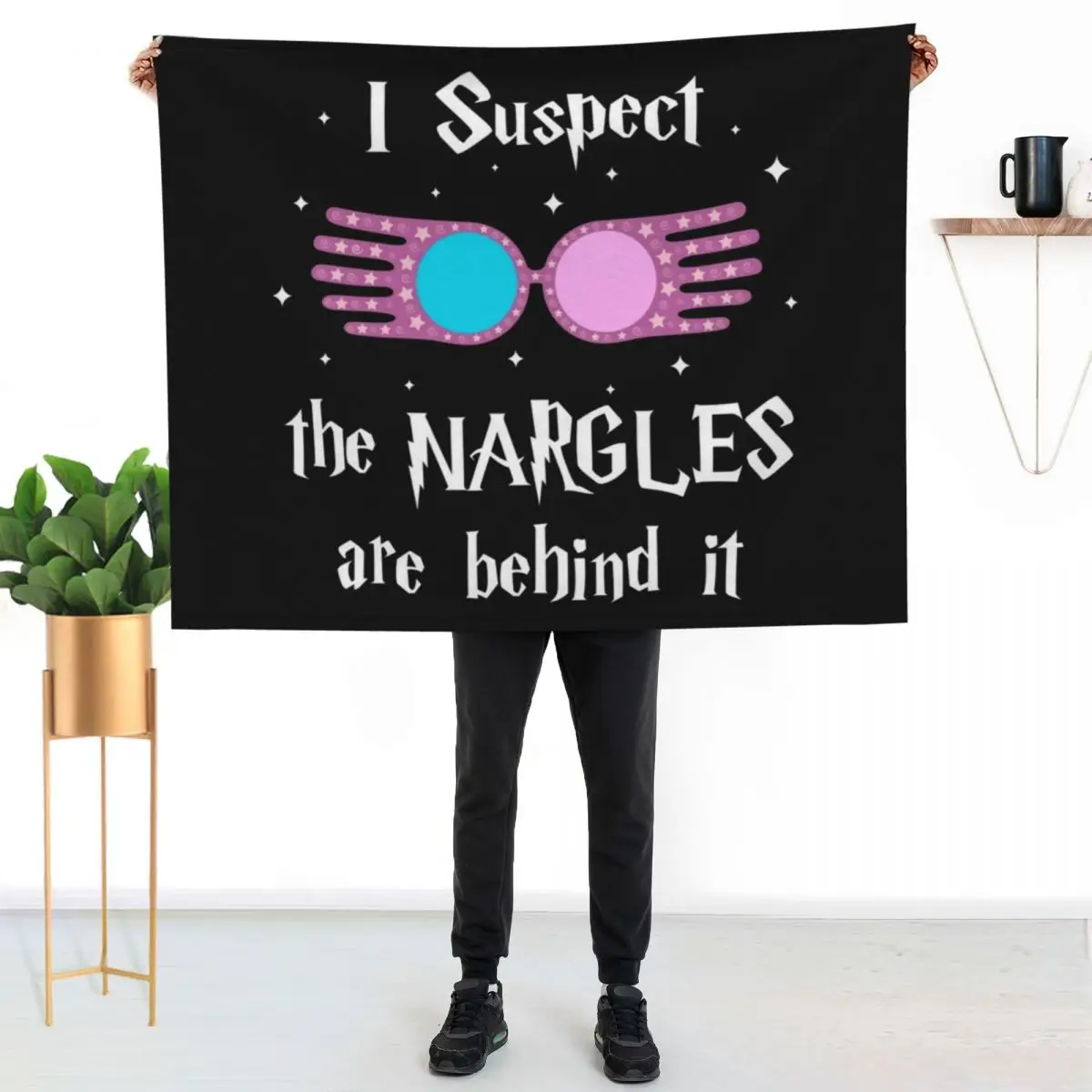 I Suspect the Nargles are behind it Throw Blanket Bed linens Warm Beautifuls christmas decoration Summer Retros Blankets