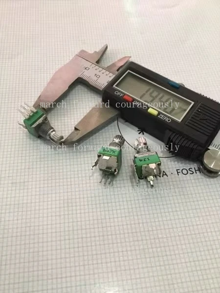 10pcs for ALPHA RK09 type high-precision potentiometer, B47K single-link bent foot, shaft length 12mm