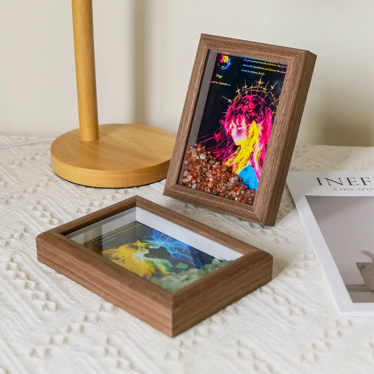 1 قطعة شفاء طبيعي الطاقة الصحية جوهرة زودياك Pixiv سبعة شقرا إطار صور ديكور المنزل سطح المكتب الديكور هدية #6