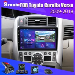 Android 11 Rádio Do Carro Estéreo para Toyota Corolla Verso 2009-2018 Leitor Multimídia Carplay Navegação 2 Din DVD Alto-falantes Unidade Principal