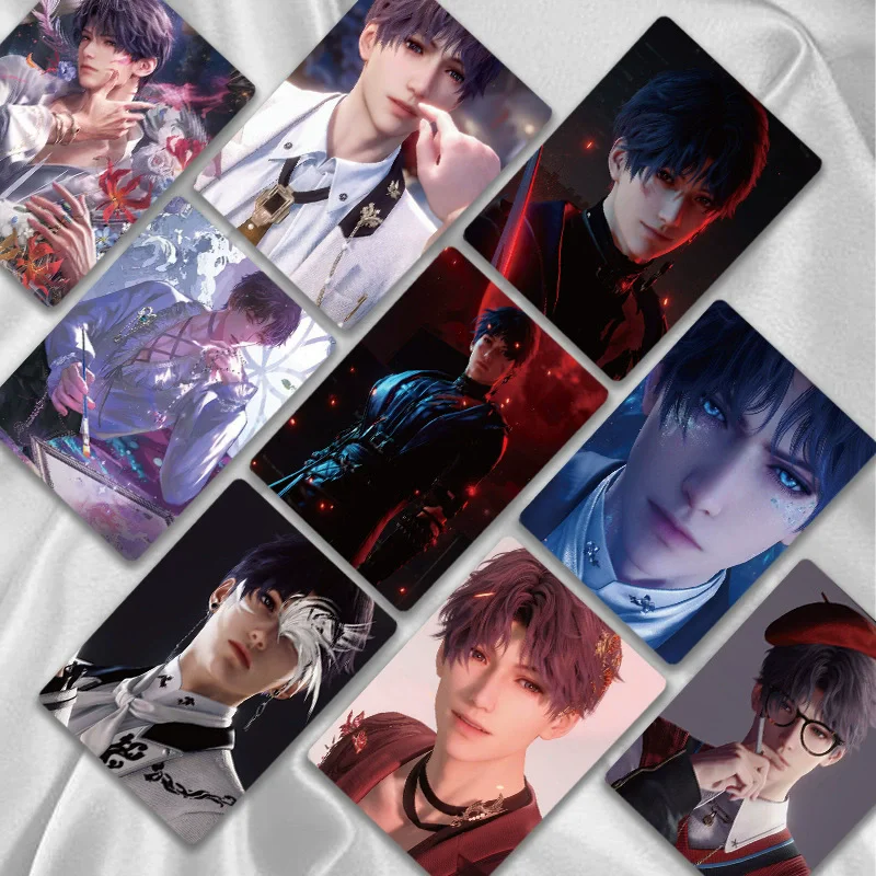 50 قطعة من بطاقة Lomo بالليزر Love And Deepspace Rafayel - Qi Yu شخصية شخصية HD Photocard هدية تنكرية