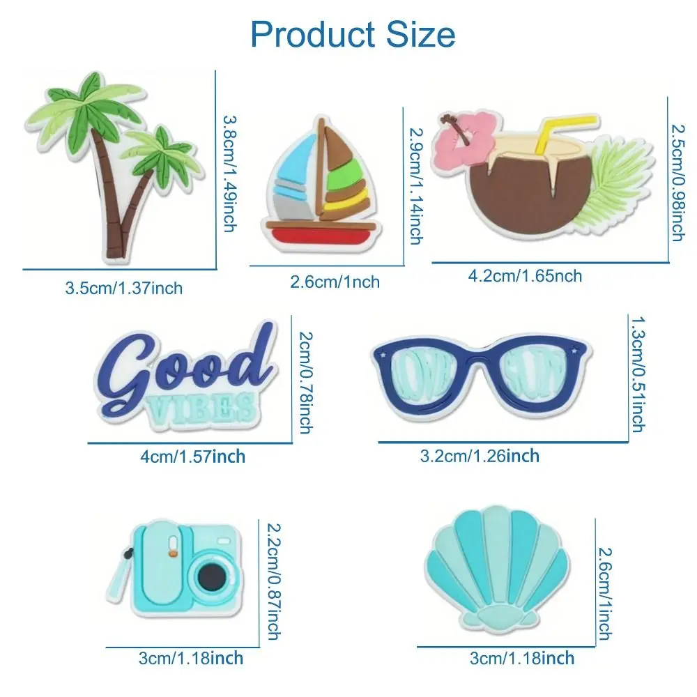 حقيبة شاطئ مقاومة للماء جذابة ، إكسسوارات حقيبة يد تصنعها بنفسك ، مناسبة لحقيبة الحمل وحقيبة الشاطئ ، 7 *