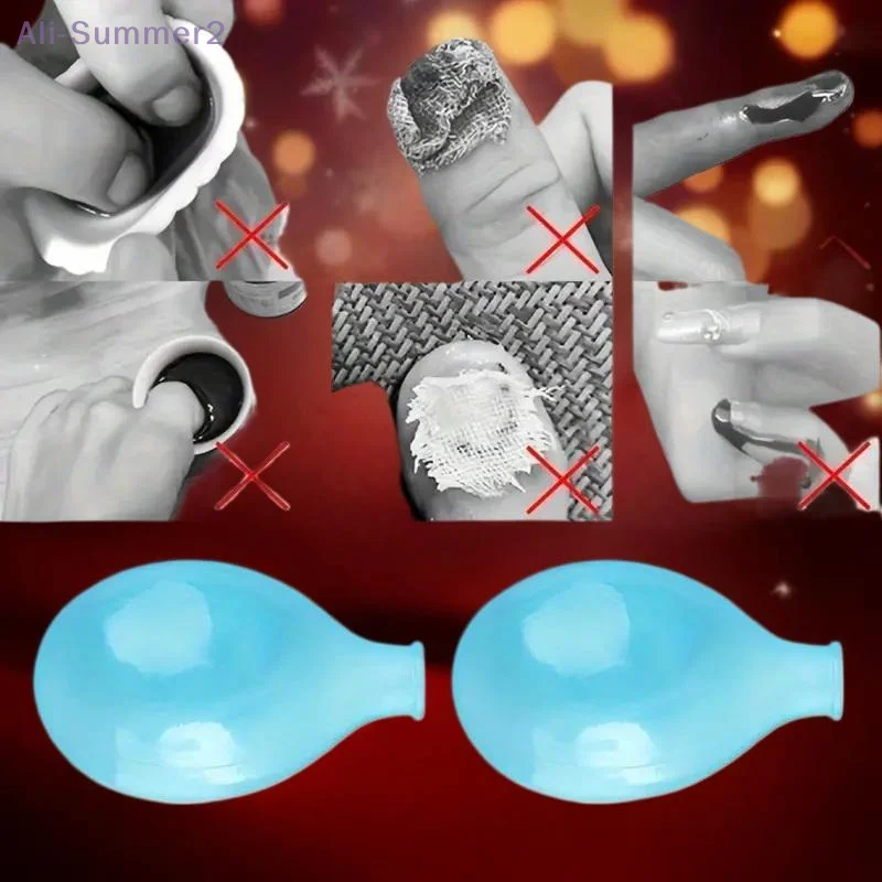 {MX} 2Pcs Soft Silicone Finger Cover Toe Protect Sleeves Waterproof Toe Caps For Toenail Fungus Treatment For Wound Cutaneous