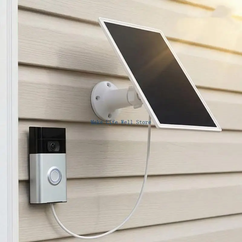  6W 5V Sun Energy gatherer Operates With Multiple Security Cameras Reliable PVC ABS Design Efficient Simple Mounting