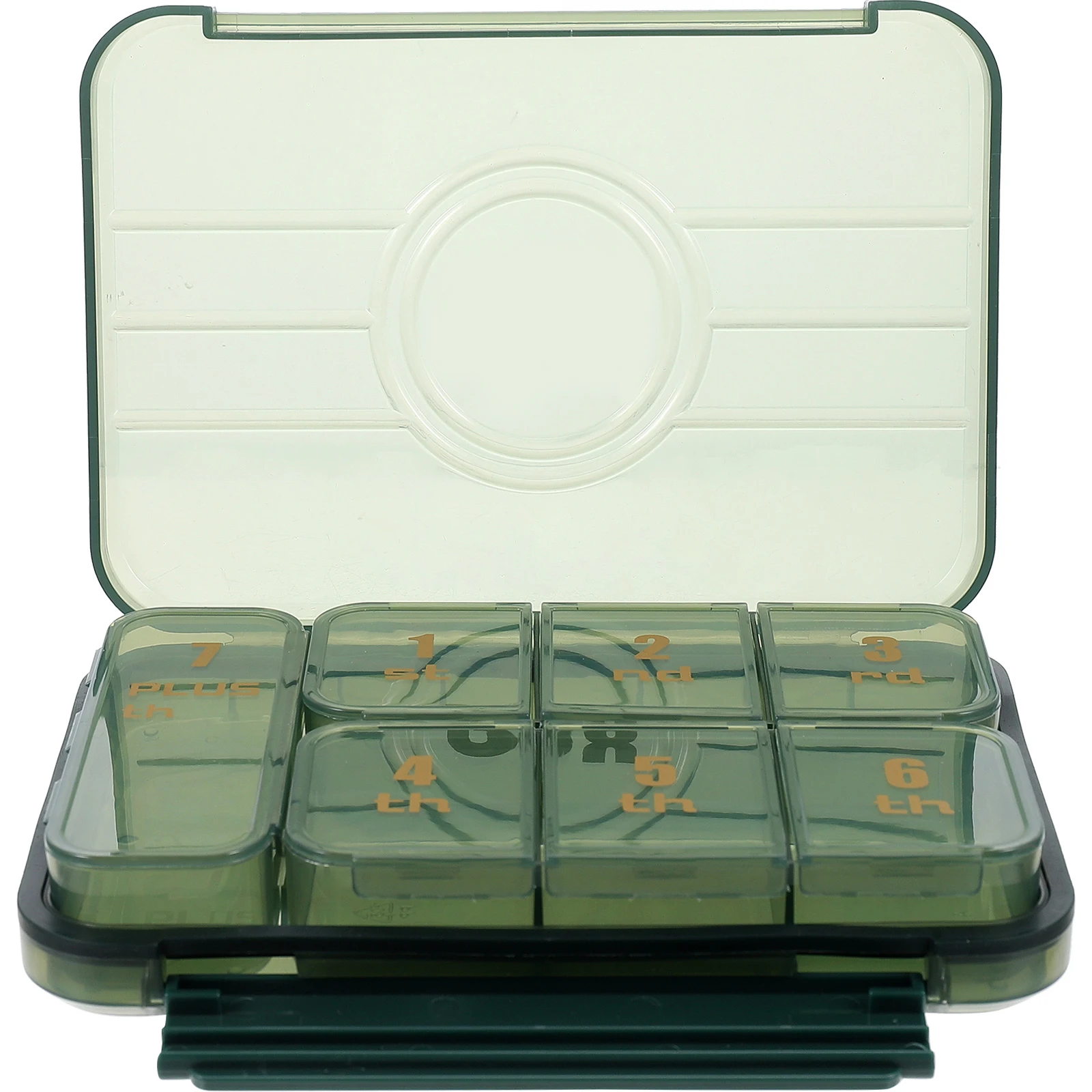 

Portable 7 Compartments Case Airtight Medicine ganizer Travel Storage Plastic Container Lightweight Compact Design DIY