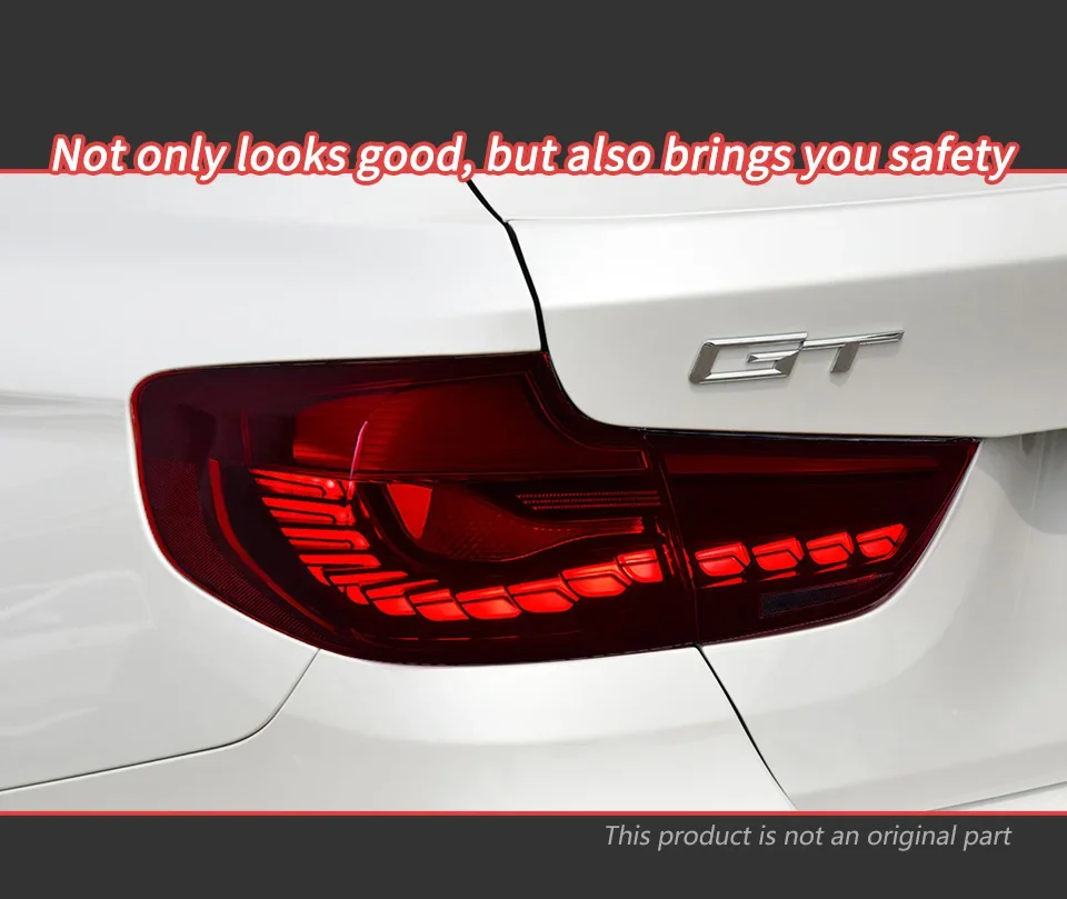 Upgraded versionCar Lights for  F34 Led Tail Lamp 320i 325i 330i 335 340i 3 Series GT Tail Light Rear Stop Brake Reverse Auto Ac