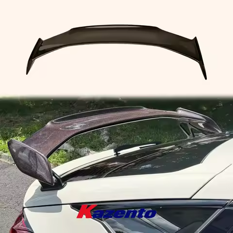 MD Style Hon Red Carbon Fiber Rear Trunk Spoiler Wing For Honda Type R FL5 2022+ 11th