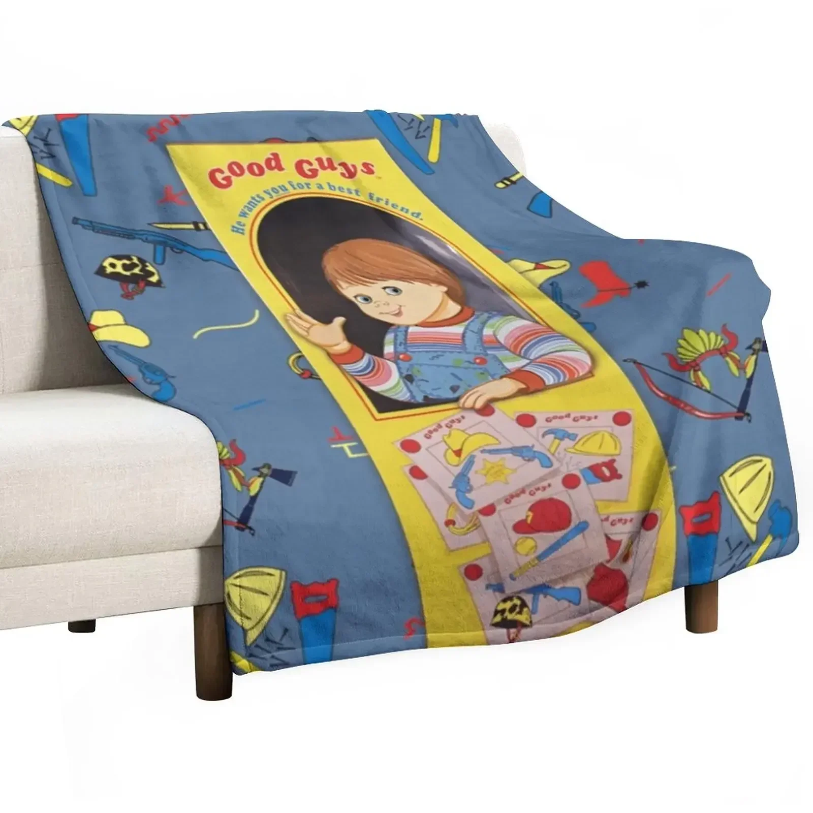 

The Good Guys - Childs Play ft. Chucky Throw Blanket Winter beds Luxury St Furrys Blankets