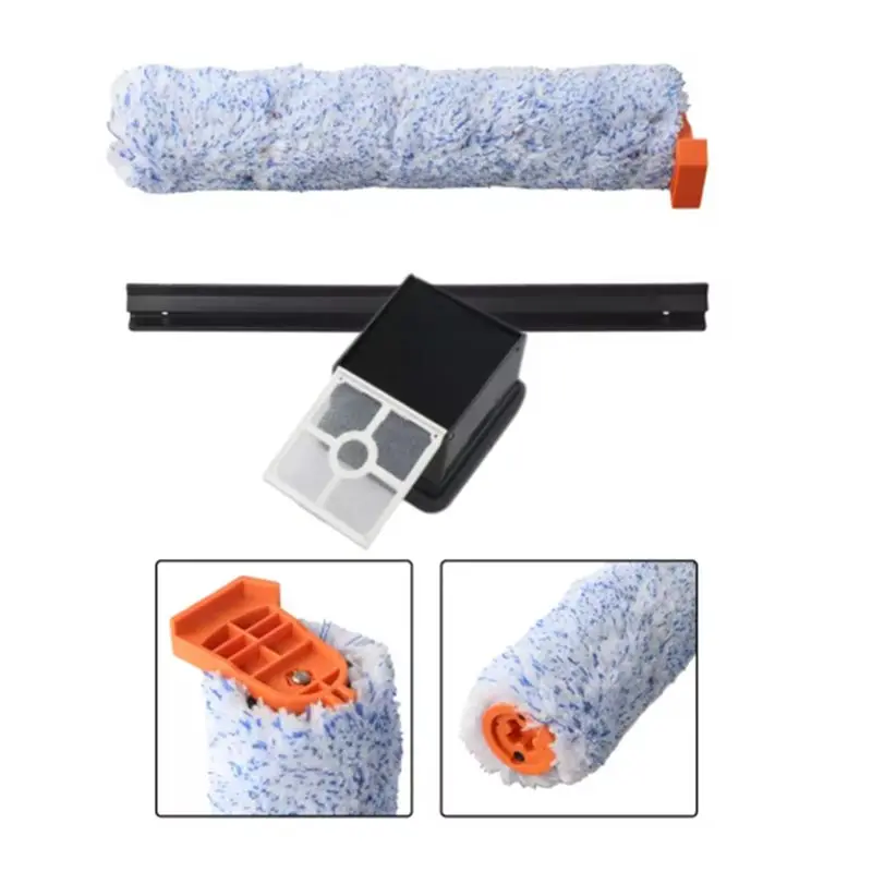 B51C استبدال تصفية ممسحة القماش المطاط مكشطة عدة ل ILIFE W90 قطع غيار المكنسة الكهربائية اللاسلكية اللاسلكية