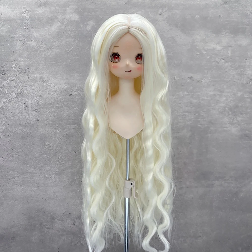 BJD-Puppenlockenperücke für Puppen 1/6 1/4 1/3 BJD-Puppenhaar Lange Perücke Prinzessinnenhaarperücke Puppenspielzeug – Detail 5