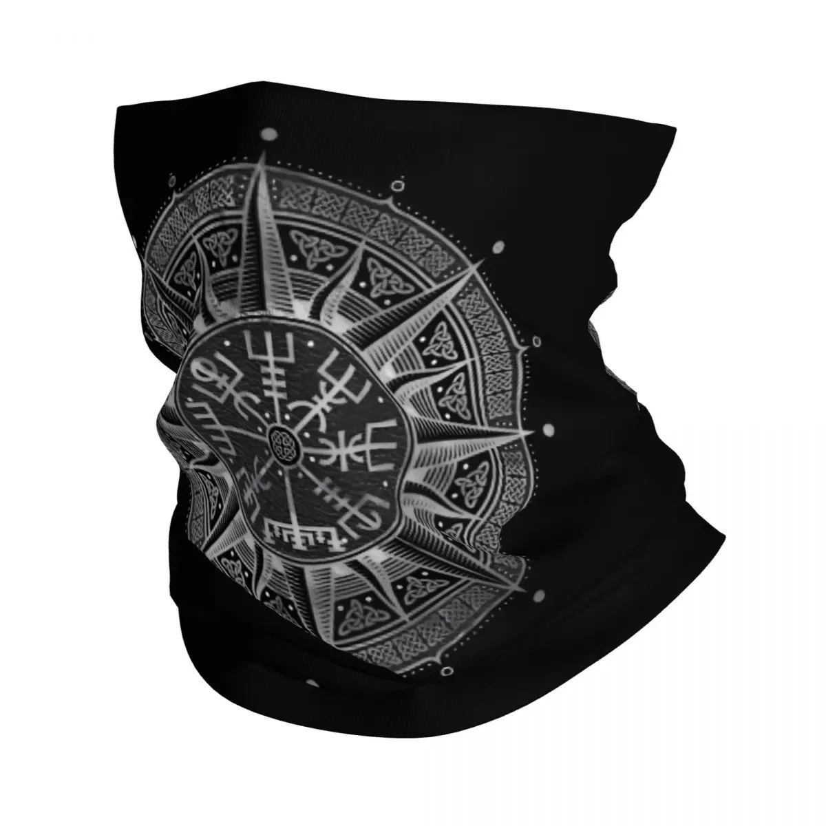 Vegvisir Navigation Compass Viking Scarf Neckerchief Neck Face Mask Polyester